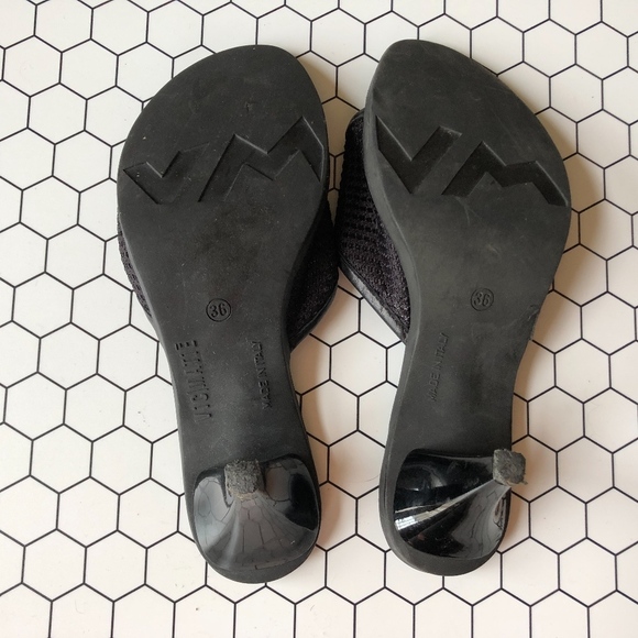 Vic Matie Black Toe Ring Sandals 36 - Picture 8 of 8